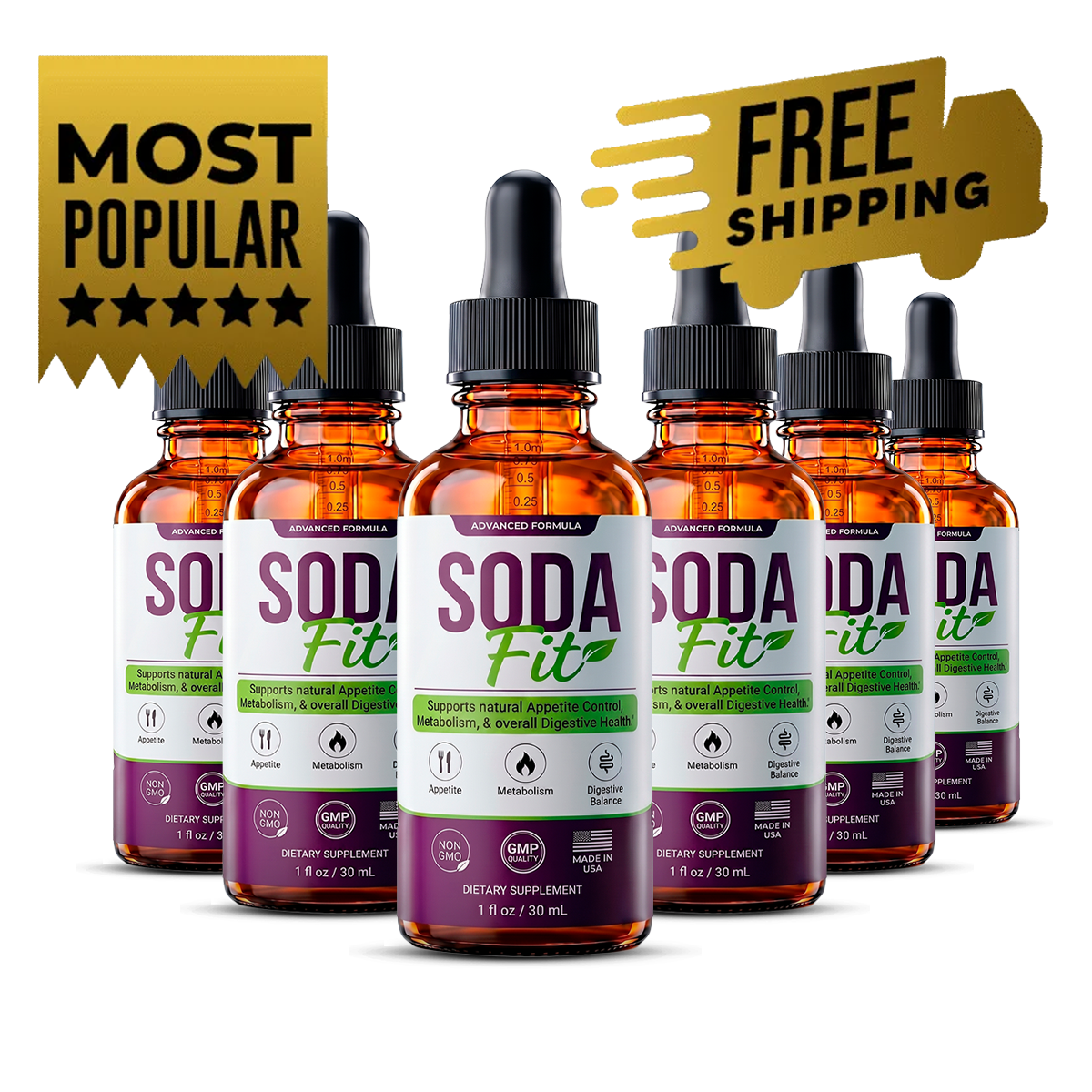 SodaFit six bottle bundle